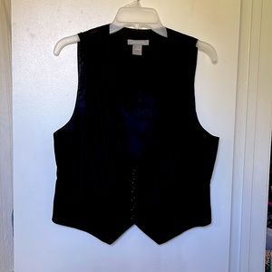 Ann Taylor Black, Pinstripe Vest. Size 12